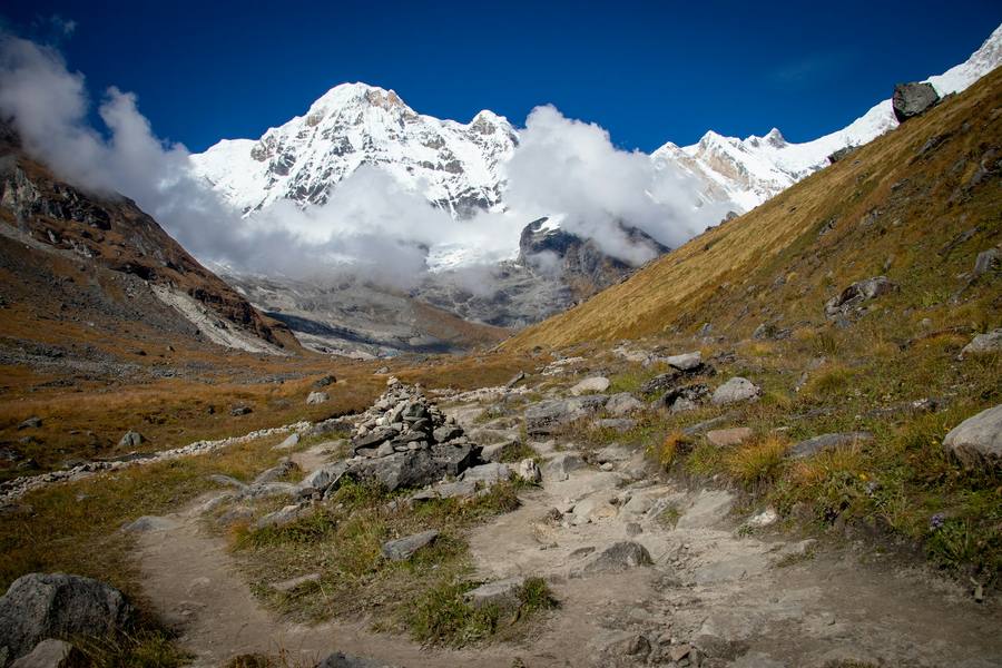 Annapurna Base Camp trail in Nepal